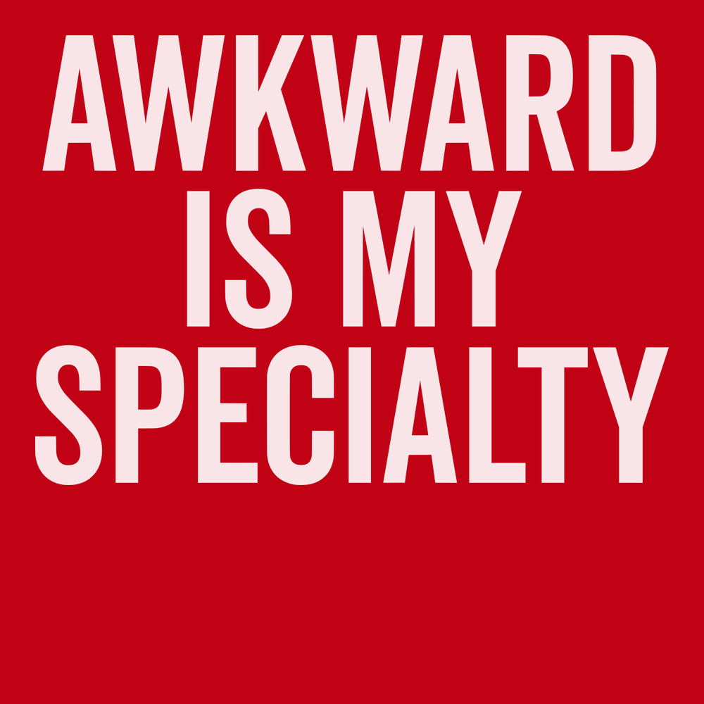 Awkward Is My Specialty T-Shirt RED