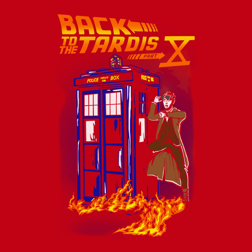 Back To The Tardis Part X T-Shirt RED