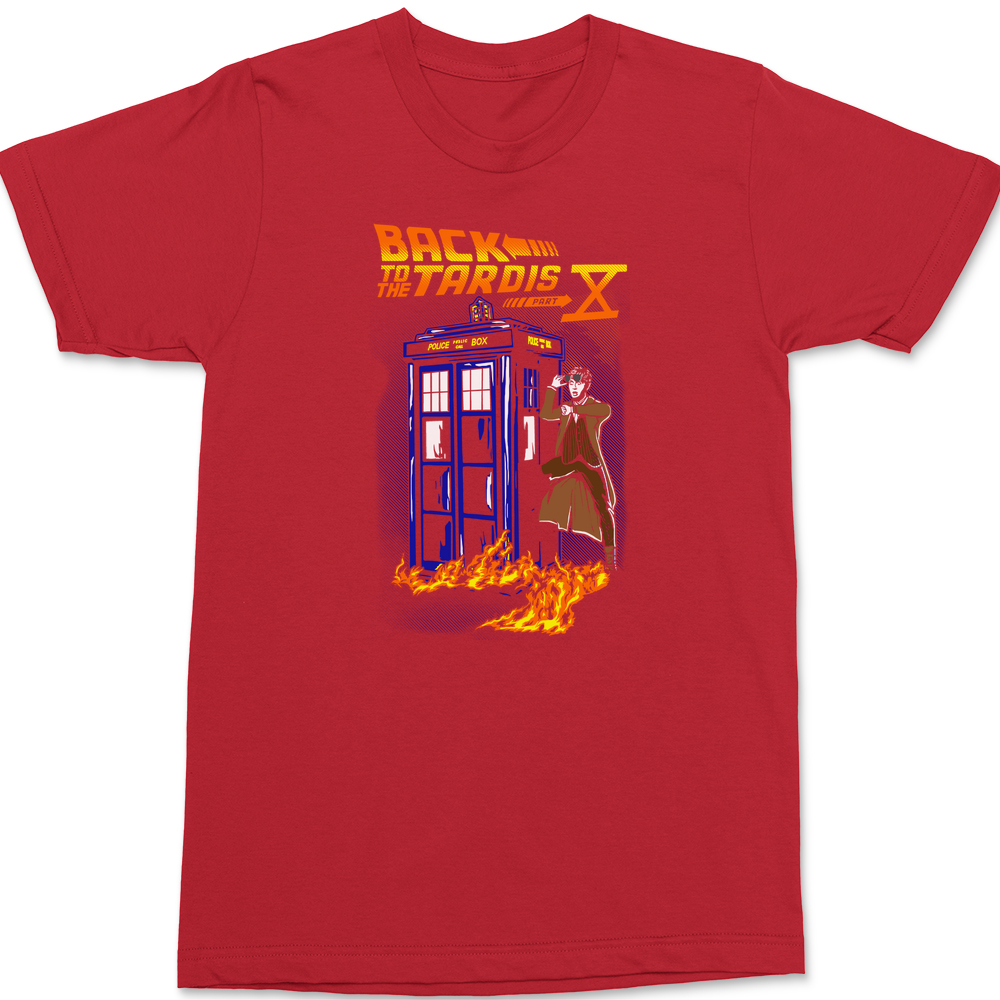 Back To The Tardis Part X T-Shirt RED
