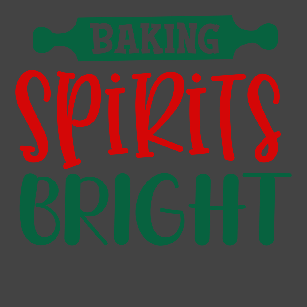 Baking Spirits Bright T-Shirt CHARCOAL