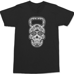 Barbell Skull T-Shirt BLACK