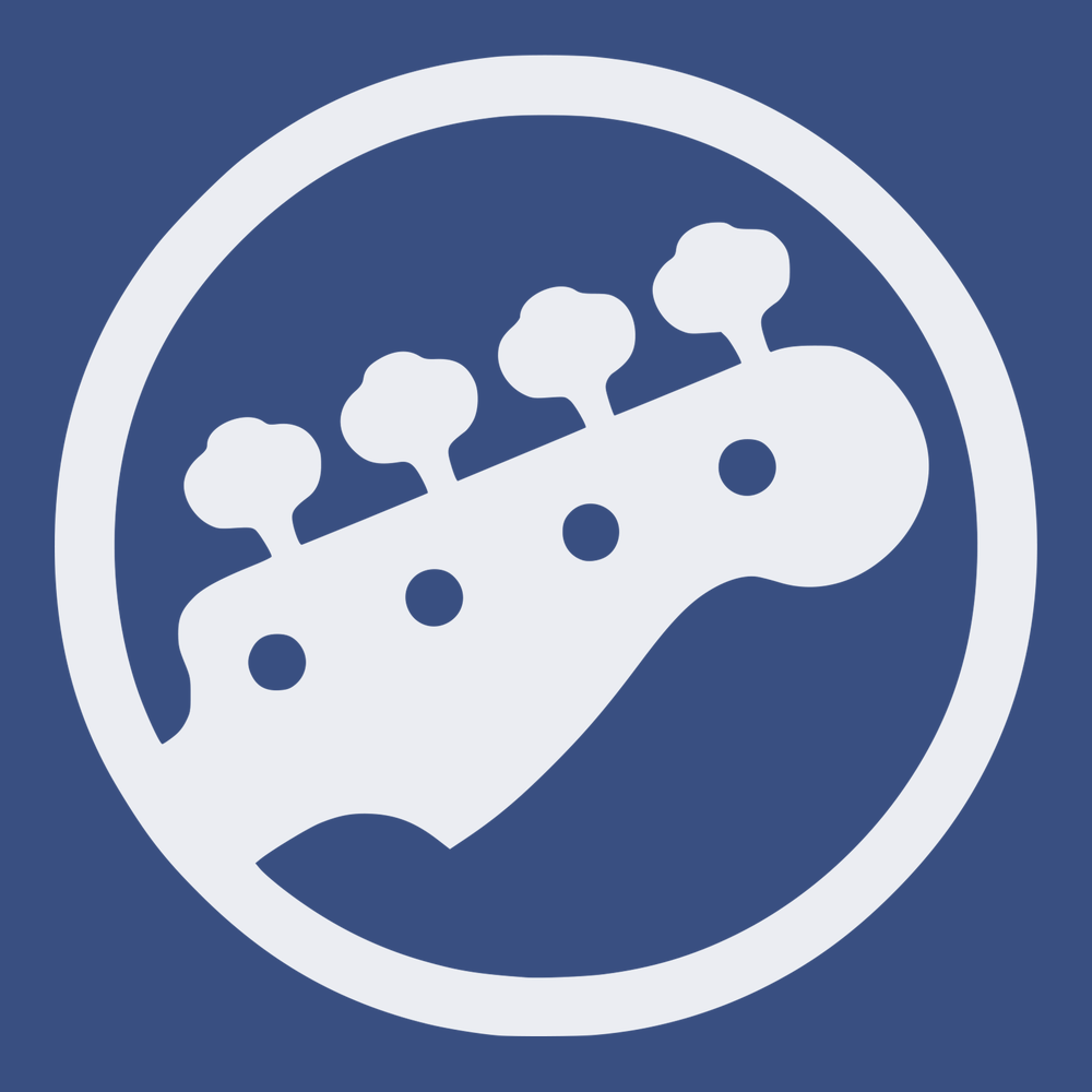 Bass Guitar Player T-Shirt BLUE
