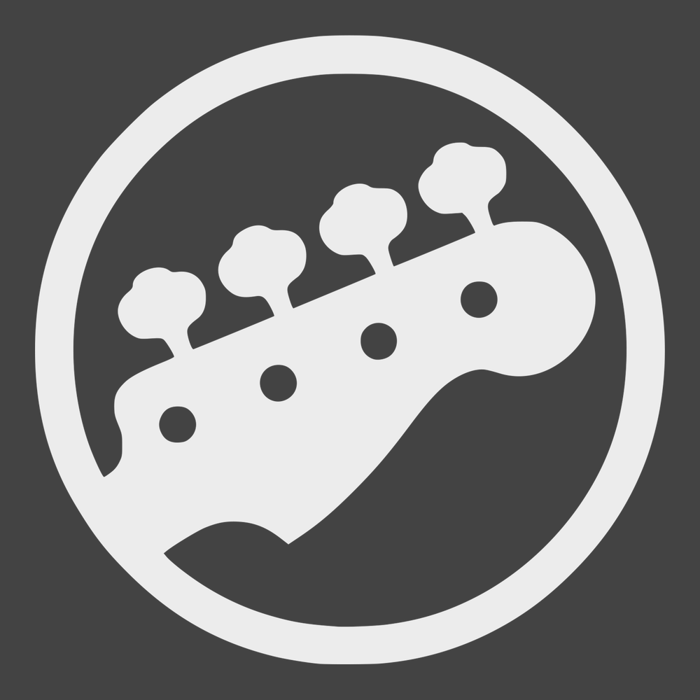 Bass Guitar Player T-Shirt CHARCOAL