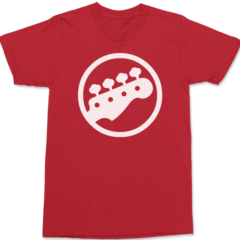 Bass Guitar Player T-Shirt RED
