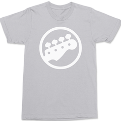 Bass Guitar Player T-Shirt SILVER