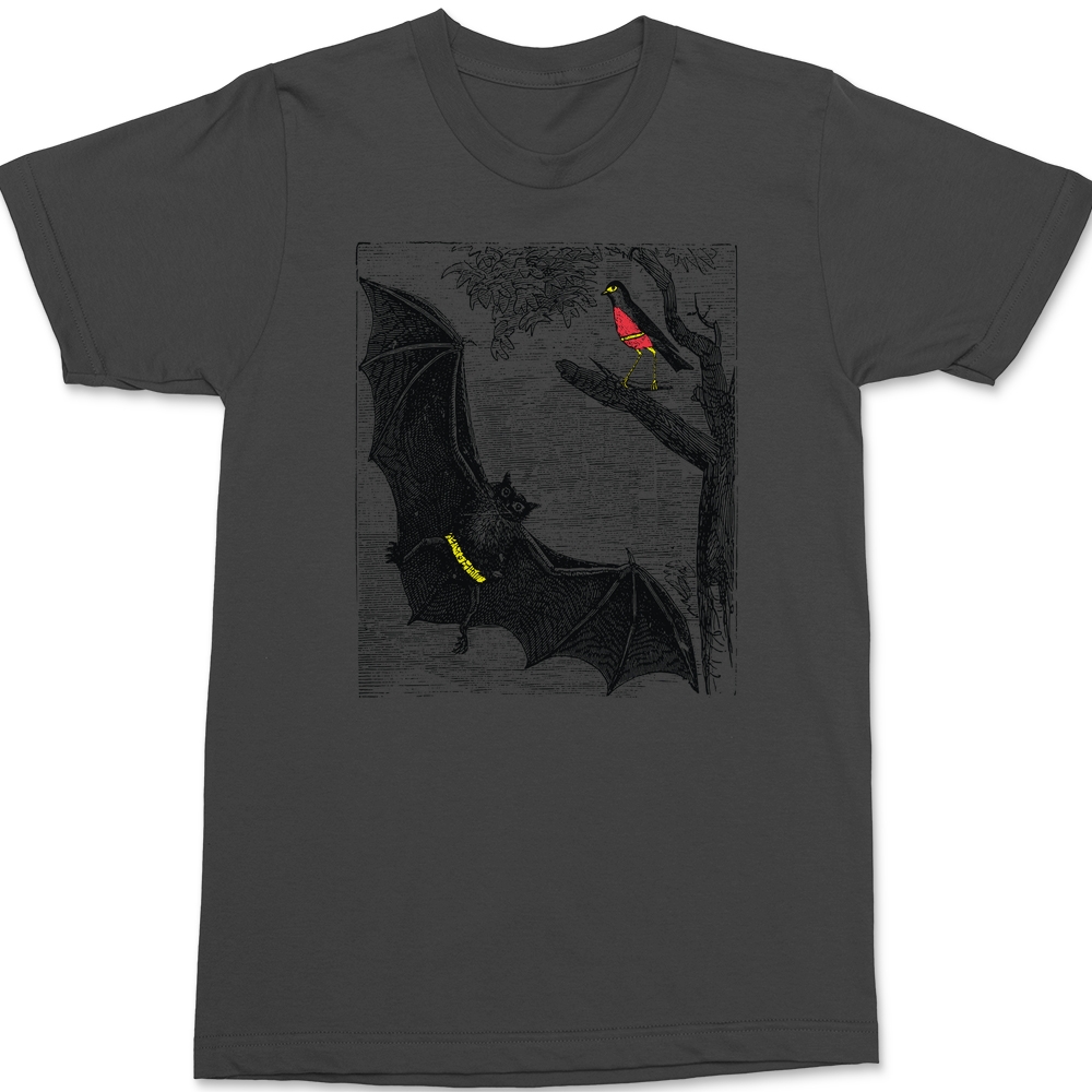 Bat and Robin T-Shirt CHARCOAL
