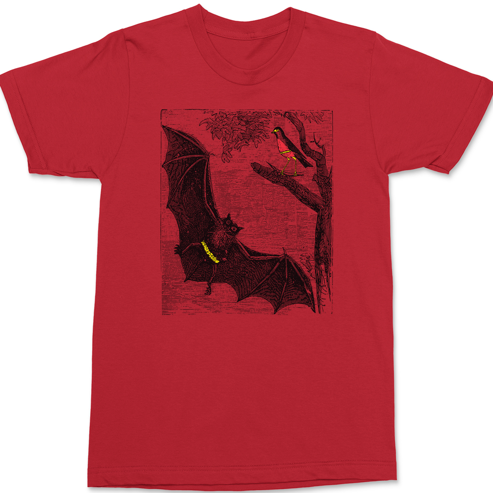 Bat and Robin T-Shirt RED
