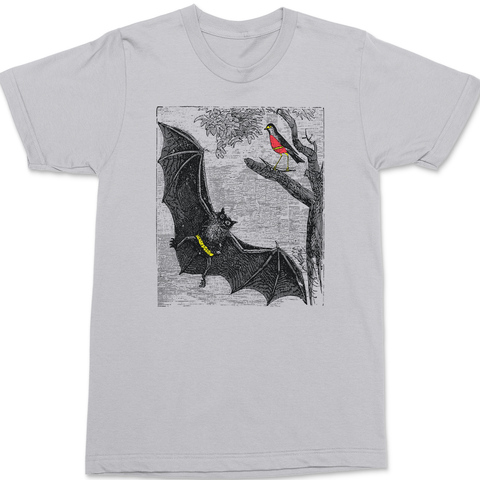 Bat and Robin T-Shirt SILVER