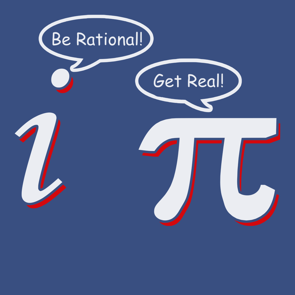 Be Rational Get Real T-Shirt BLUE