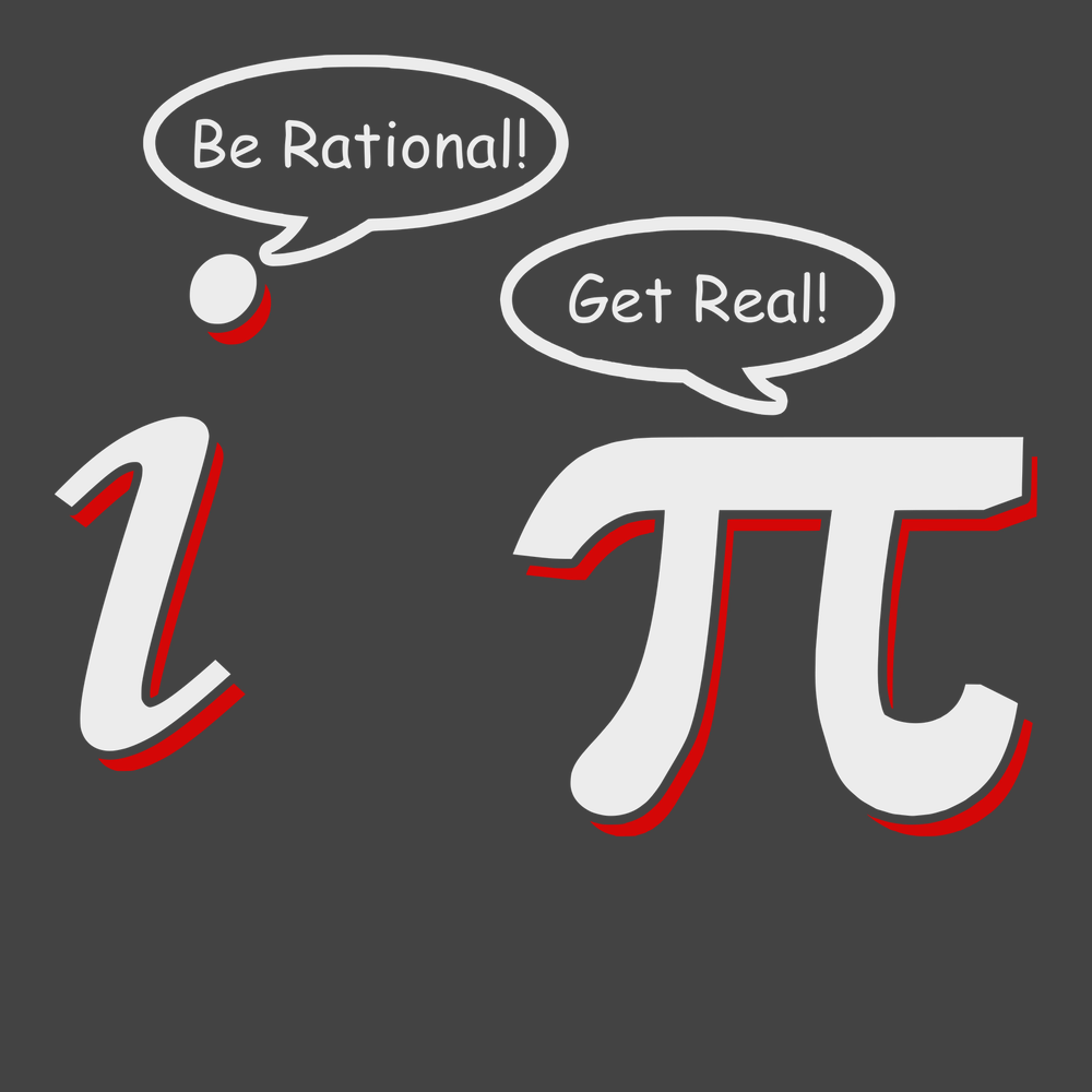 Be Rational Get Real T-Shirt CHARCOAL