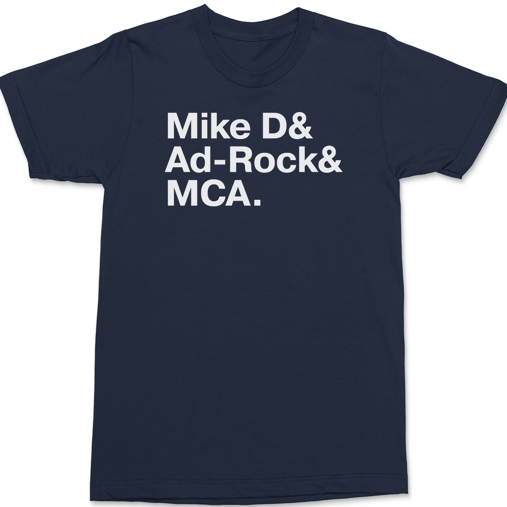 Beastie Boys Names T-Shirt NAVY