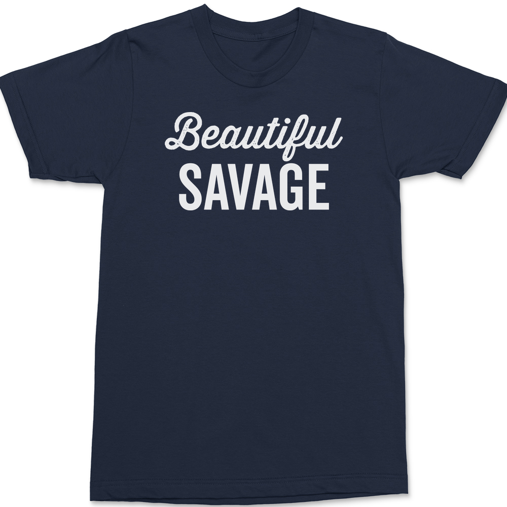 Beautiful Savage T-Shirt NAVY
