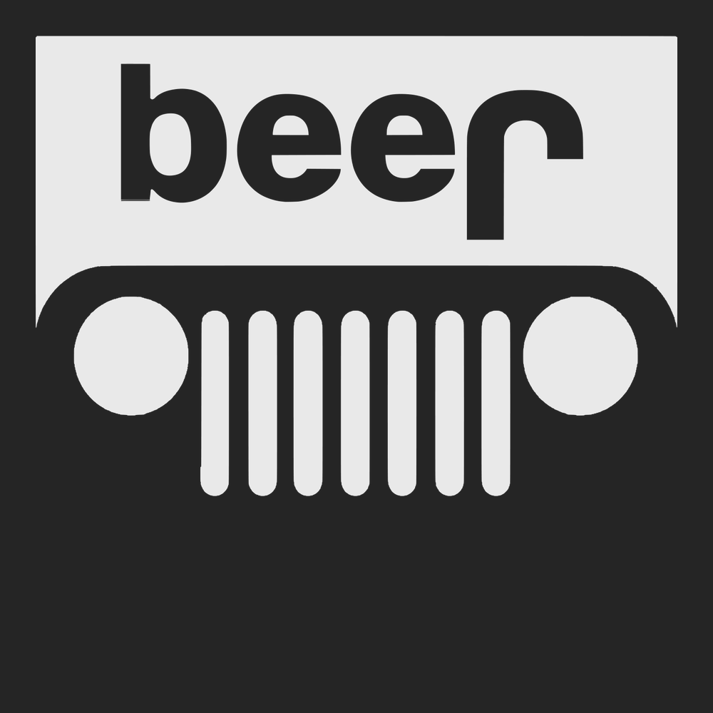Beer Jeep Wrangler T-Shirt BLACK
