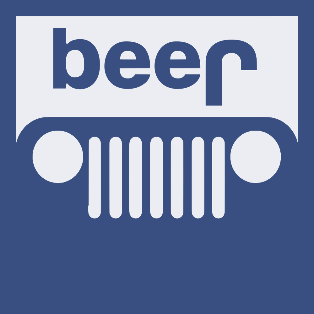Beer Jeep Wrangler T-Shirt BLUE