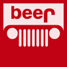 Beer Jeep Wrangler T-Shirt RED