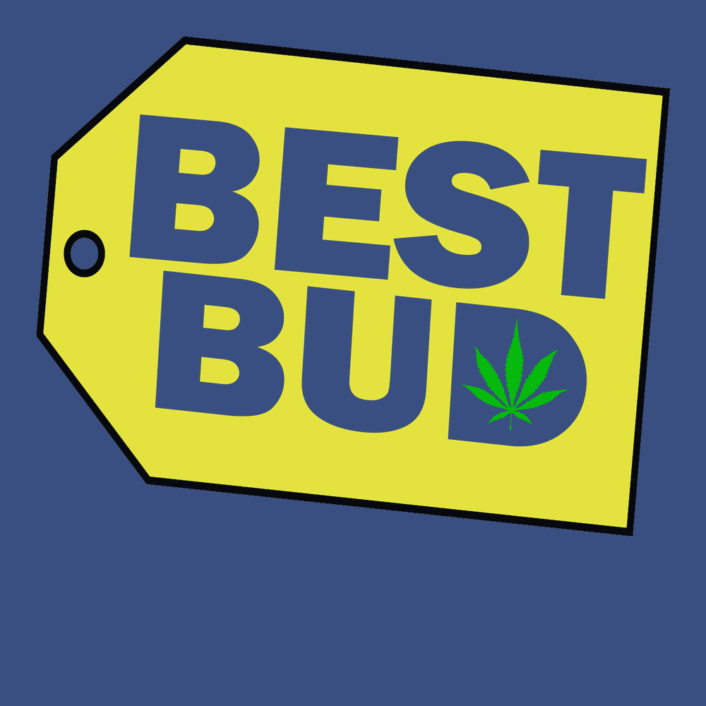Best Bud Weed T-Shirt BLUE