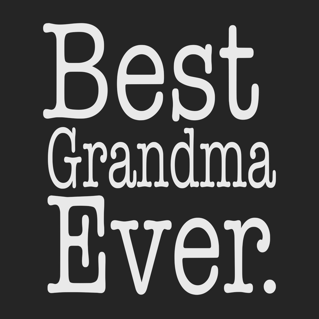 Best Grandma Ever T-Shirt BLACK
