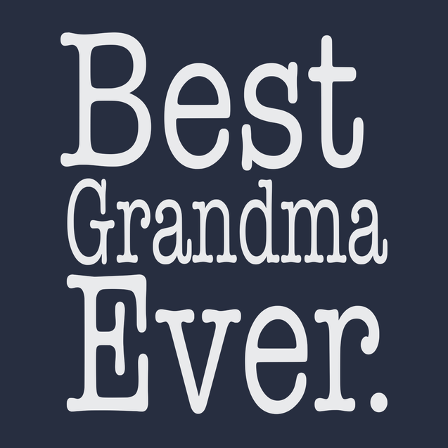Best Grandma Ever T-Shirt NAVY