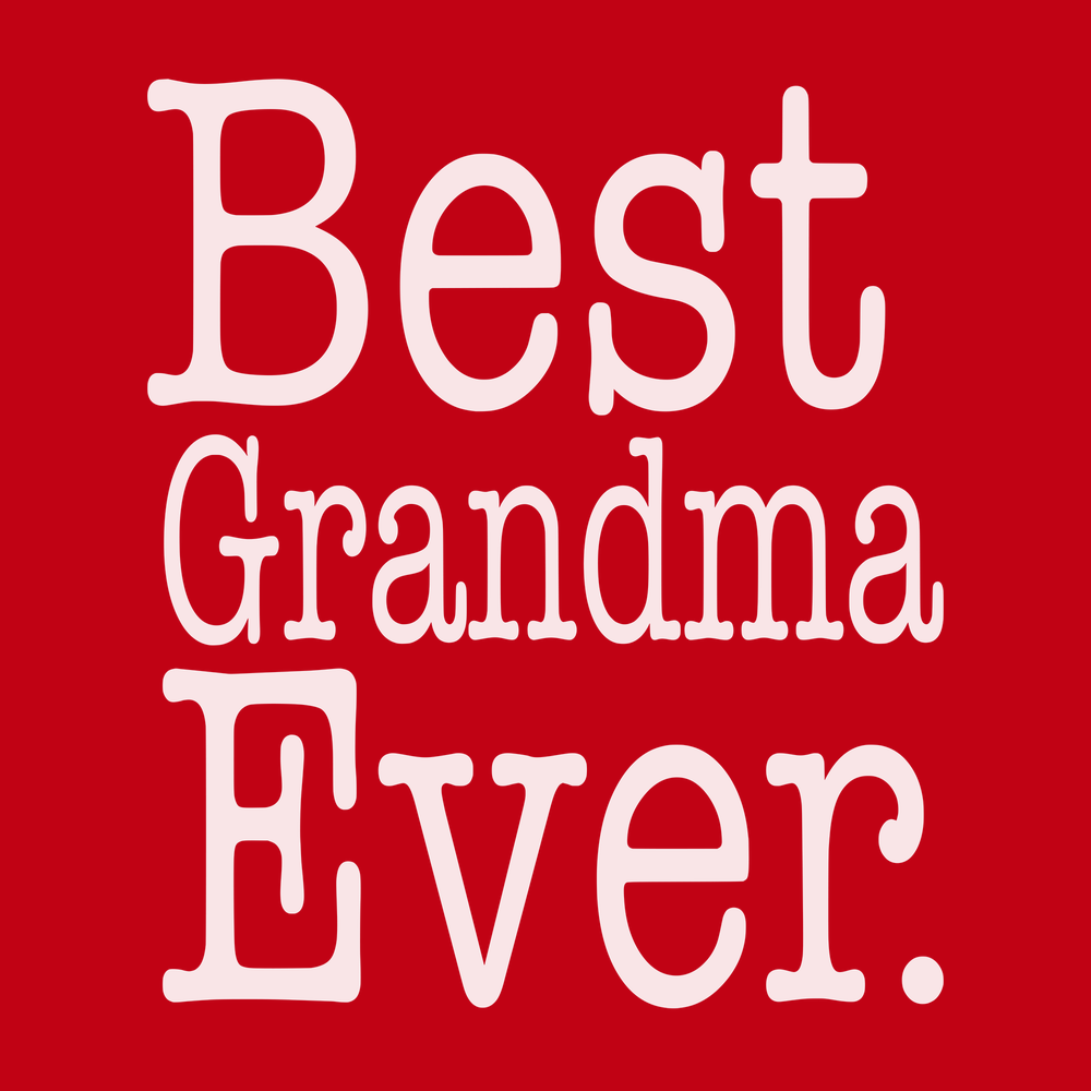 Best Grandma Ever T-Shirt RED