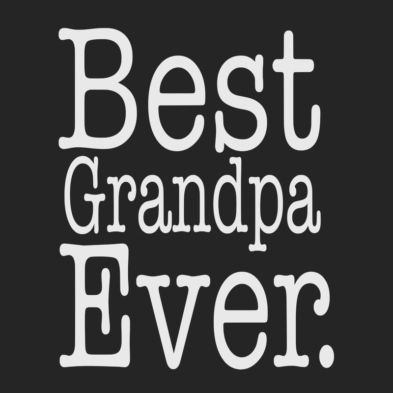 Best Grandpa Ever T-Shirt BLACK