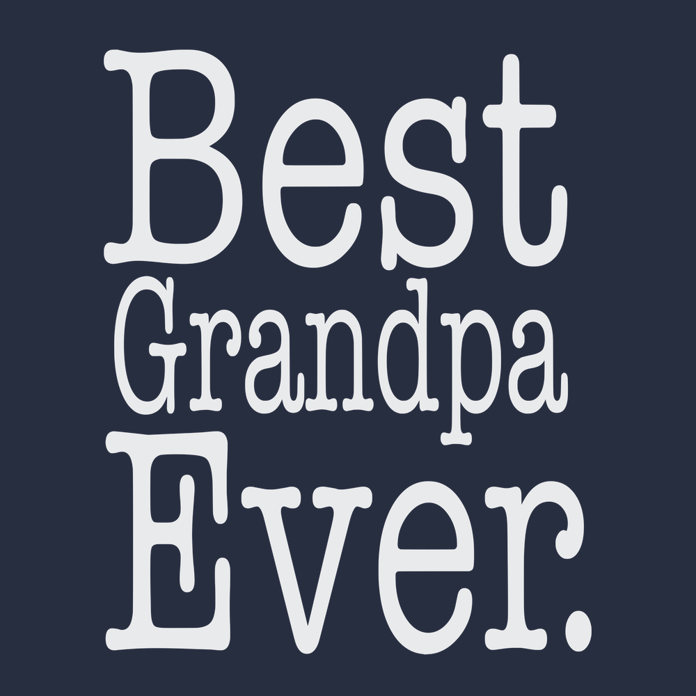 Best Grandpa Ever T-Shirt NAVY