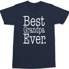 Best Grandpa Ever T-Shirt NAVY