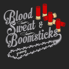 Blood Sweat and Boomsticks T-Shirt BLACK