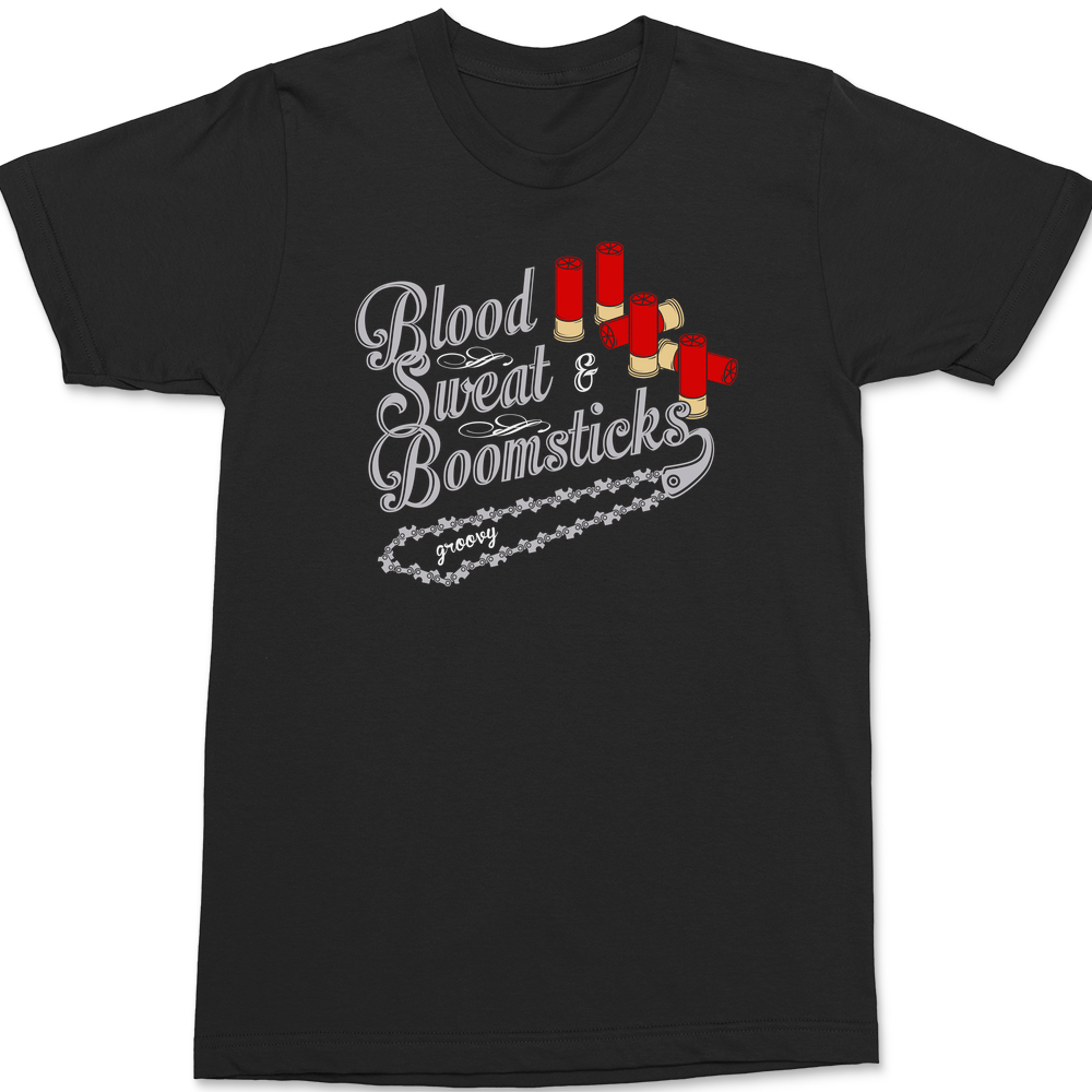 Blood Sweat and Boomsticks T-Shirt BLACK