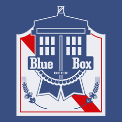 Blue Box Beer T-Shirt BLUE