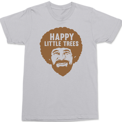 Bob Ross Happy Little Trees T-Shirt SILVER