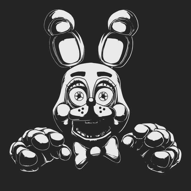 Bonnie FNAF T-Shirt BLACK