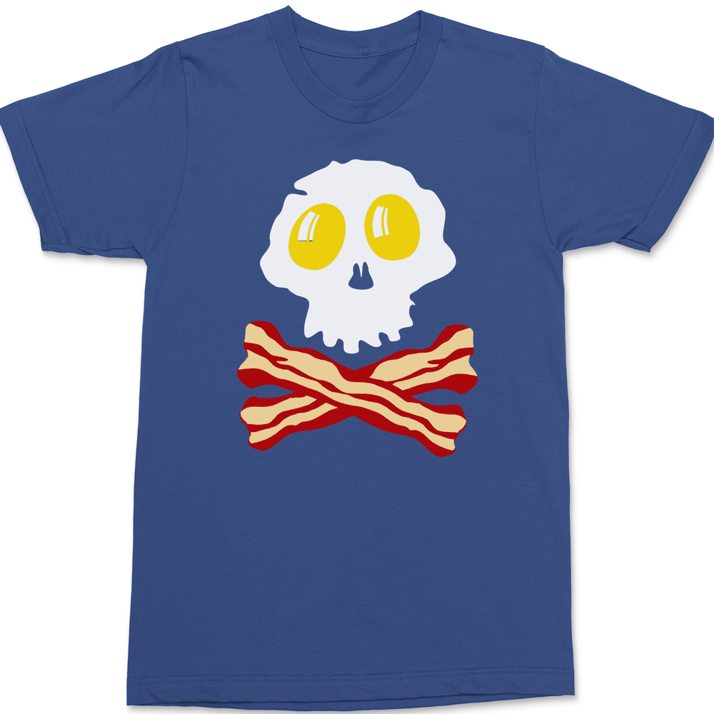 Breakfast Skull T-Shirt BLUE
