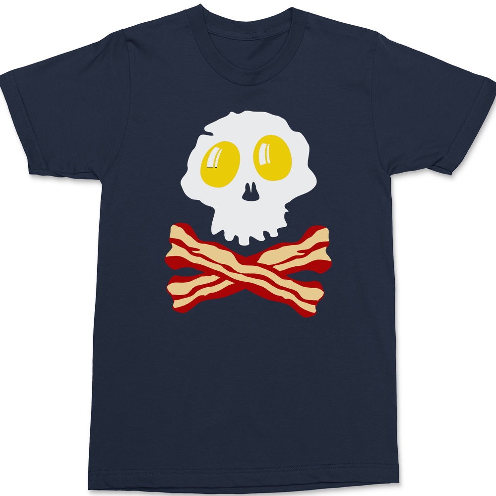 Breakfast Skull T-Shirt Navy