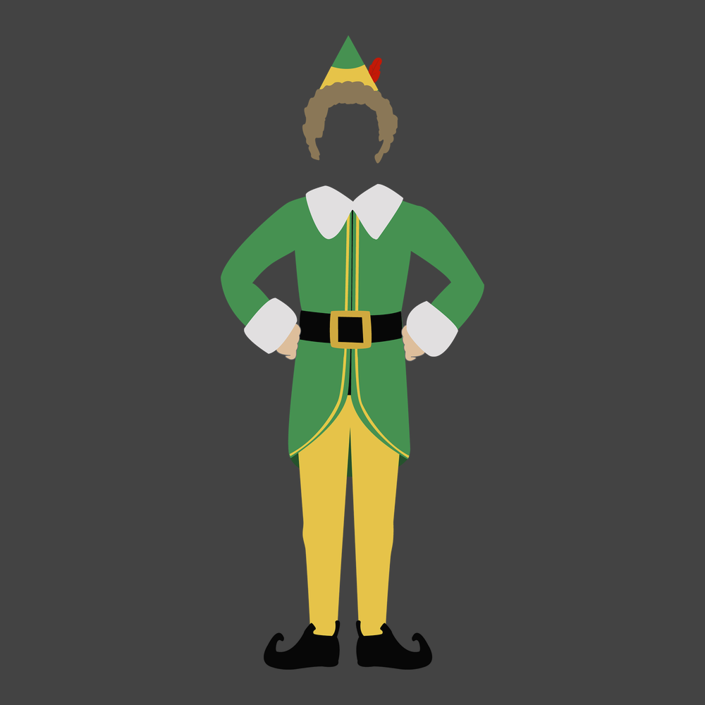 Buddy The Elf T-Shirt CHARCOAL