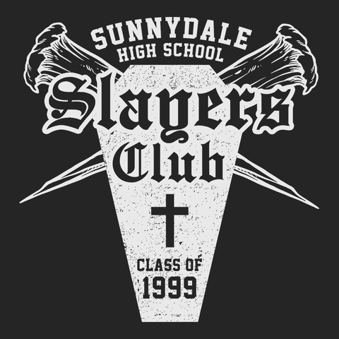 Buffy Slayers Club T-Shirt BLACK