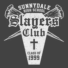 Buffy Slayers Club T-Shirt CHARCOAL