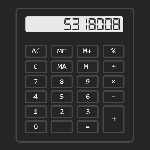 Calculator Boobies T-Shirt BLACK