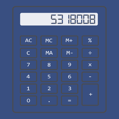 Calculator Boobies T-Shirt BLUE