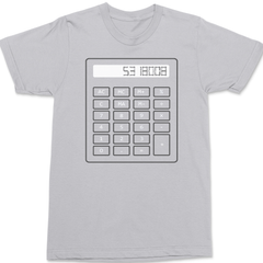 Calculator Boobies T-Shirt SILVER