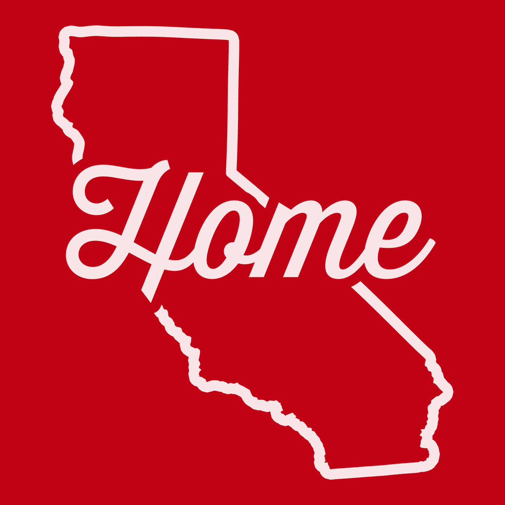 California Home T-Shirt RED