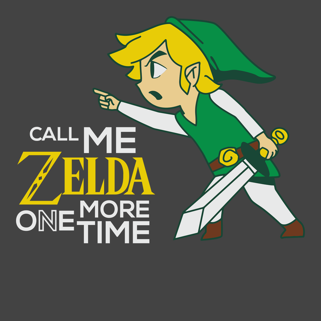 Call Me Zelda One More Time T-Shirt CHARCOAL