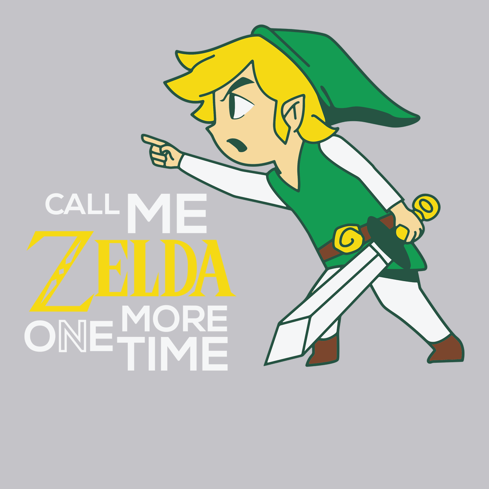 Call Me Zelda One More Time T-Shirt SILVER