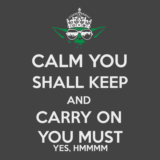 Calm You Shall Keep And Carry On You Must T-Shirt CHARCOAL