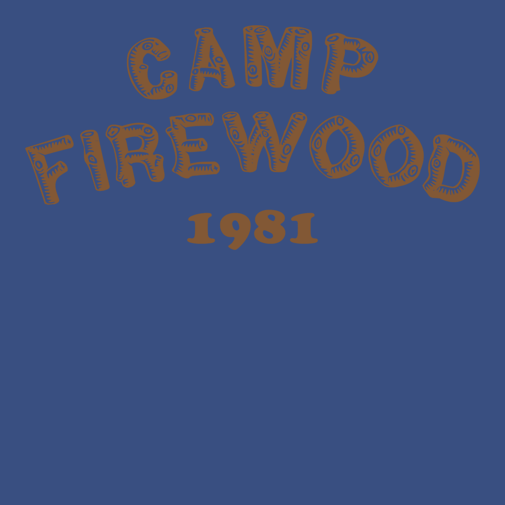 Camp Firewood 1981 T-Shirt BLUE