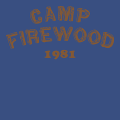 Camp Firewood 1981 T-Shirt BLUE