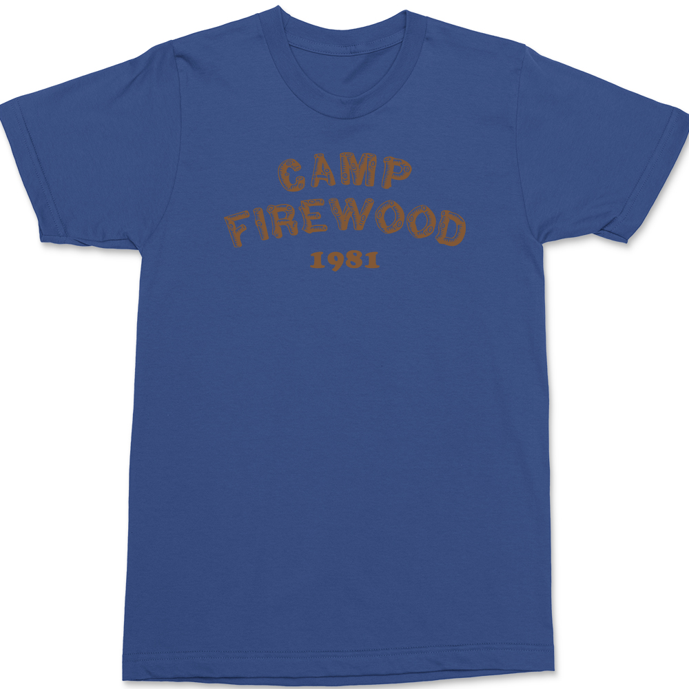 Camp Firewood 1981 T-Shirt BLUE