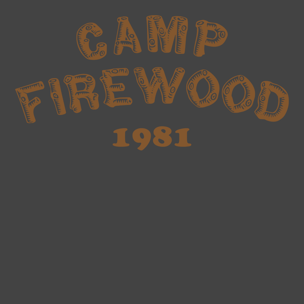 Camp Firewood 1981 T-Shirt CHARCOAL