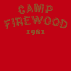 Camp Firewood 1981 T-Shirt RED