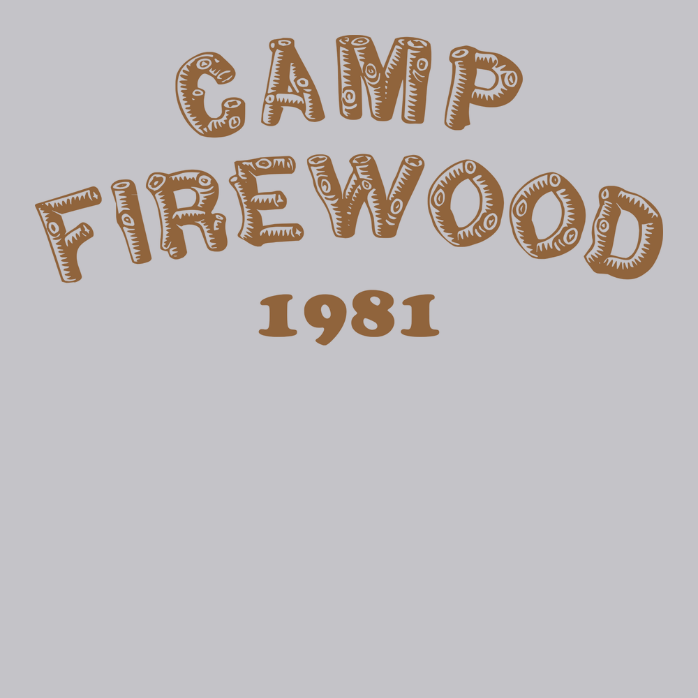 Camp Firewood 1981 T-Shirt SILVER