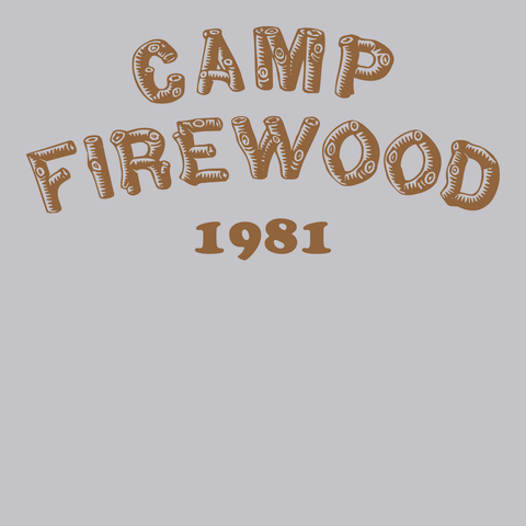 Camp Firewood 1981 T-Shirt SILVER